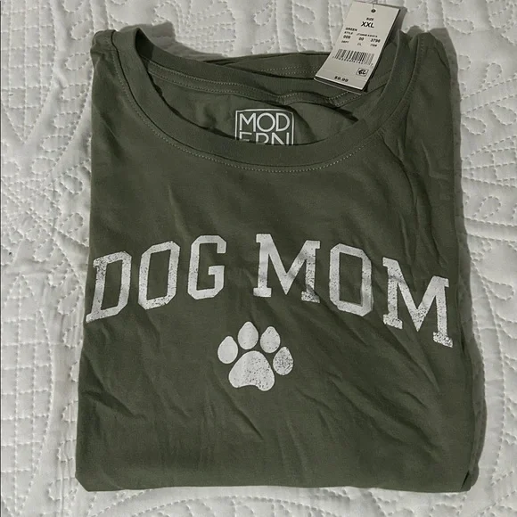 Dog Mom Olive Green T-Shirt Sz: xxl - Picture 5 of 5